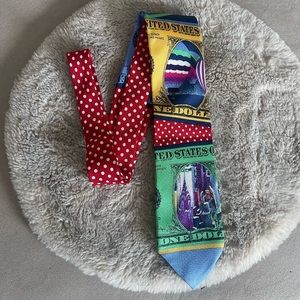 Byblos Silk Dollar Bill Tie